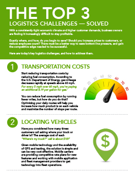 The Top 3 Logistics Challenges Solved (Infographic) | Omnitracs